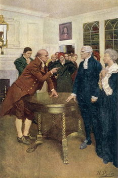 Fine Art Print A Committee of Patriots Delivering an Ultimatum to a King's Councillor
