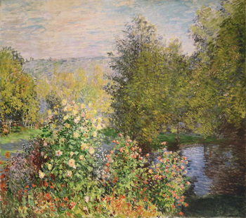 Taidejäljennös A Corner of the Garden at Montgeron, 1876-7