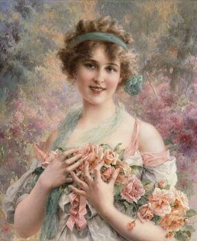 Reprodução do quadro A Fair Rose, 1919