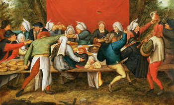 Reprodução do quadro A Wedding Feast