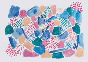 Illustration Abstract mark making