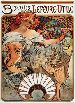 Fine Art Print Advertising poster for Lefevre Utile Biscuits, 1897