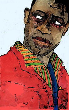 Reprodução do quadro Afro-american man