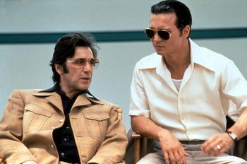 Art Photography Al Pacino And Johnny Depp, Donnie Brasco 1997 Directed By Mike Newell