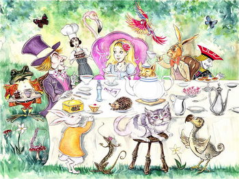 Reprodução do quadro Alice's Adventures in Wonderland by Lewis Carroll