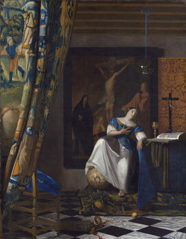 Reprodução do quadro Allegory of Faith