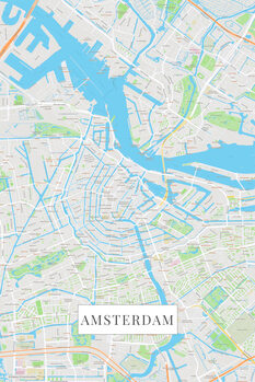 Kartta Amsterdam color