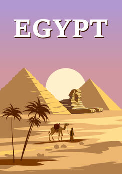 Illustration Ancient Sphinx, Egypt Pharaoh Pyramids Vintage