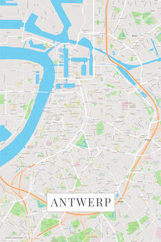 Kartta Antwerp color