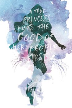 Art Poster Aquaman - Princess Meera Watercolour