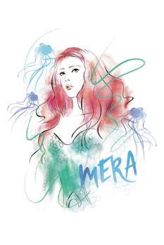 Impressão de arte Aquaman - Princess Mera