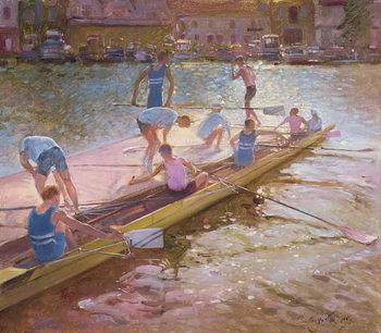 Reprodução do quadro At the Raft, Henley, 1993