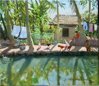 Reprodução do quadro Backwaters, India