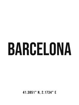 Kuva Barcelona simple coordinates