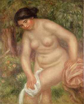 Fine Art Print Bather drying herself, 1895