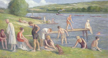 Taidejuliste Bathers on the Banks of the Seine