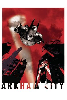 Impressão de arte Batman Arkham City - Flight