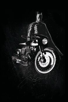 Impressão de arte Batman - Batcycle