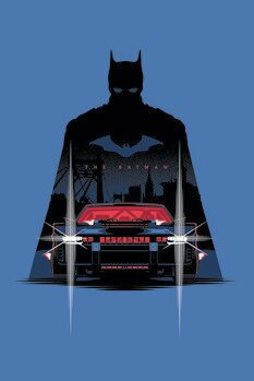Art Poster Batman - Batmobile