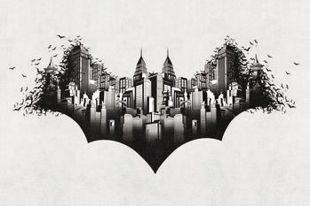 Impressão de arte Batman - Gotham