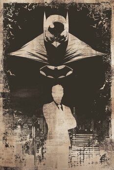 Impressão de arte Batman - Silhouettes