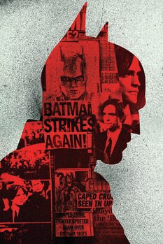 Art Poster Batman strikes again