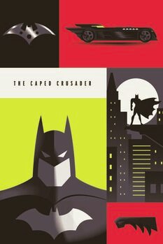 Art Poster Batman - The caped crusader