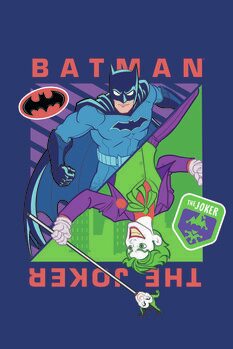 Impressão de arte Batman vs Joker