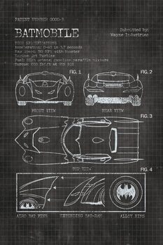 Impressão de arte Batmobile - Tech Specifications