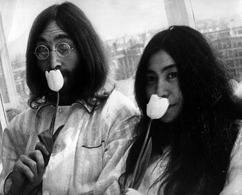 Arte Fotográfica Bed-In for Peace by Yoko Ono and John Lennon, 1969