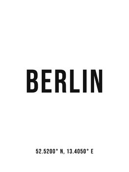 Illustration Berlin simple coordinates