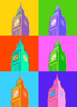 Art Poster Big Ben and Houses of Parliament