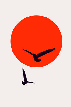 Ilustração Birds In The Sky