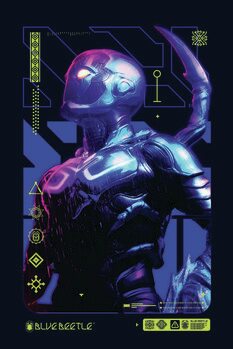 Art Poster Blue Beetle - Suit