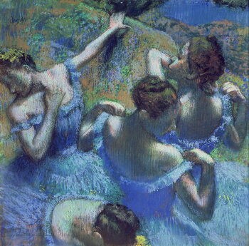 Reprodução do quadro Blue Dancers, c.1899