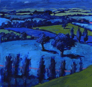 Reprodução do quadro Blue landscape, 2009