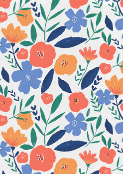 Illustration Bold floral repeat