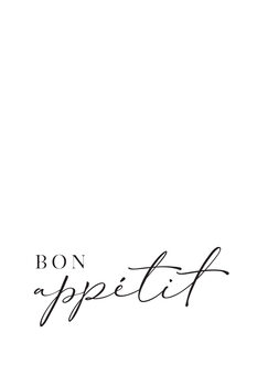Ilustração Bon appetit typography art
