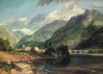Reprodução do quadro Bonneville, Savoy with Mont Blanc