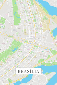 Map Brasilia color
