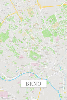 Map Brno color