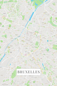 Kartta Bruxelles color
