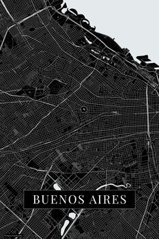 Map Buenos Aires black