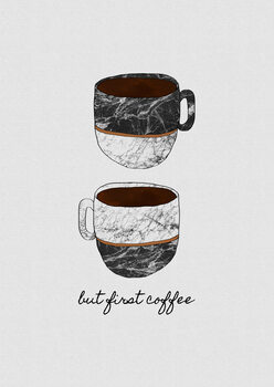 Ilustração But First Coffee