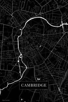 Map Cambridge black