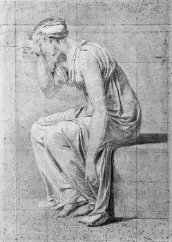 Reprodução do quadro Camilla, study for 'The Oath of the Horatii'
