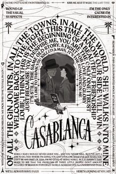 Art Poster Casablanca - We'll always have Paris