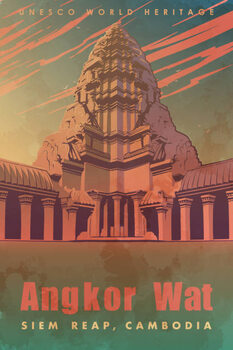 Illustration Centerpiece of the Angkor Wat temple.