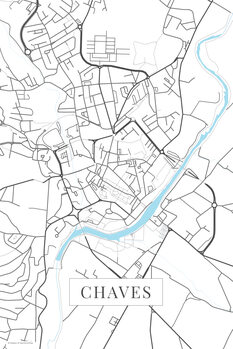 Mapa Chaves white