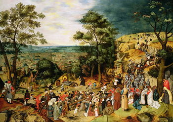 Reprodução do quadro Christ on the Road to Calvary, 1607